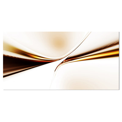 « dynamic golden ondulations », impression sur toile tendue