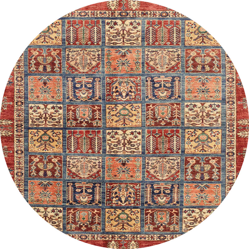 Tapis abstrait moderne et abstrait 3733ABS3736, Rond 8 pi