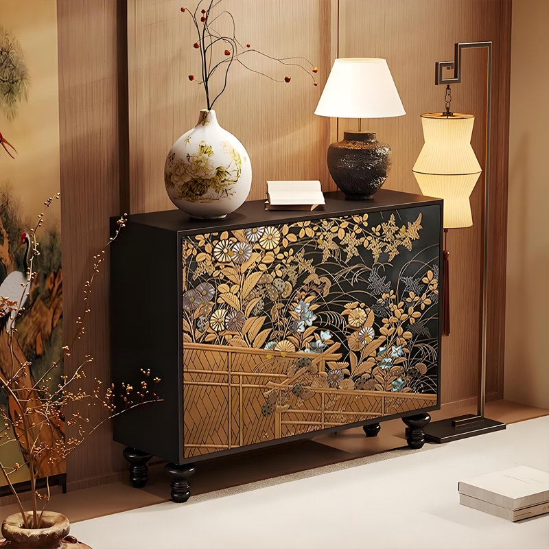 Armoire de rangement française en bois massif pour le salon