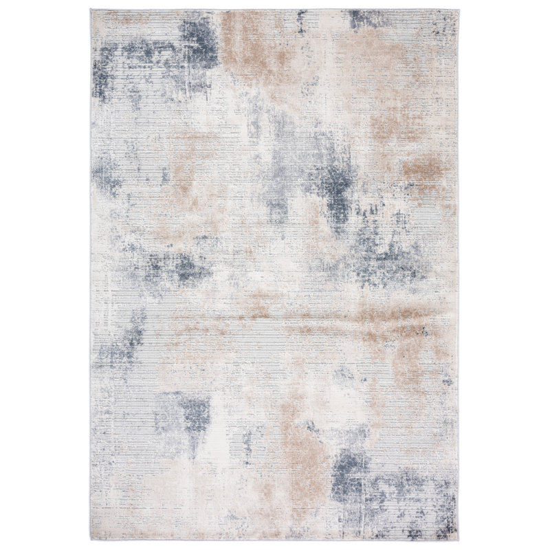 Tapis beige / bleu Kulig 212, Rectangle 8 pi x 10 pi