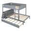 Lit superposé avec rangement et bureau, lit gigogne simple Sleep In Style, bureau, tactile