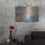 «Rhythms Of Ebb and Flow, Molos Beach, panneau gauche» par Sharon Pitts, art mural en métal-632839877