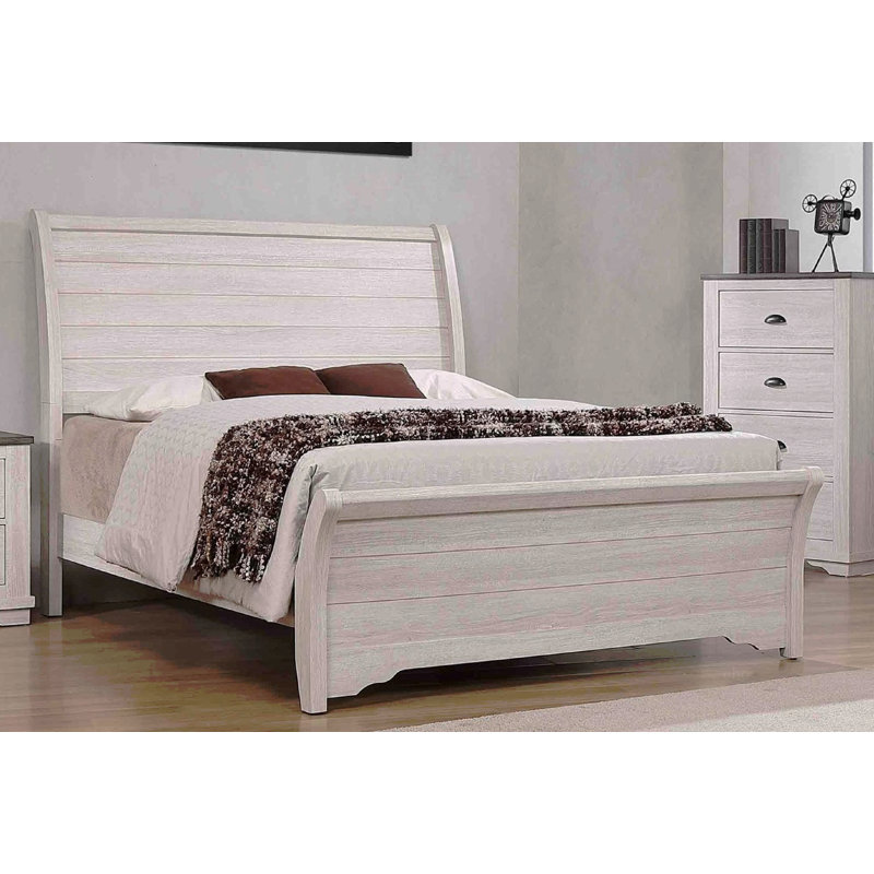 Finition de craie de tête de lit courbée 1pc, Grand, Blanc