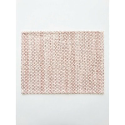 Polished Pink Shoreline Grid Indoor Outdoor Placemat