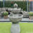 36.5" Outdoor 3-Tier Pedestal Water Fountain with Built-In Pump, Weather-Resistant Stone-Look Design for Garden or Patio-163479767