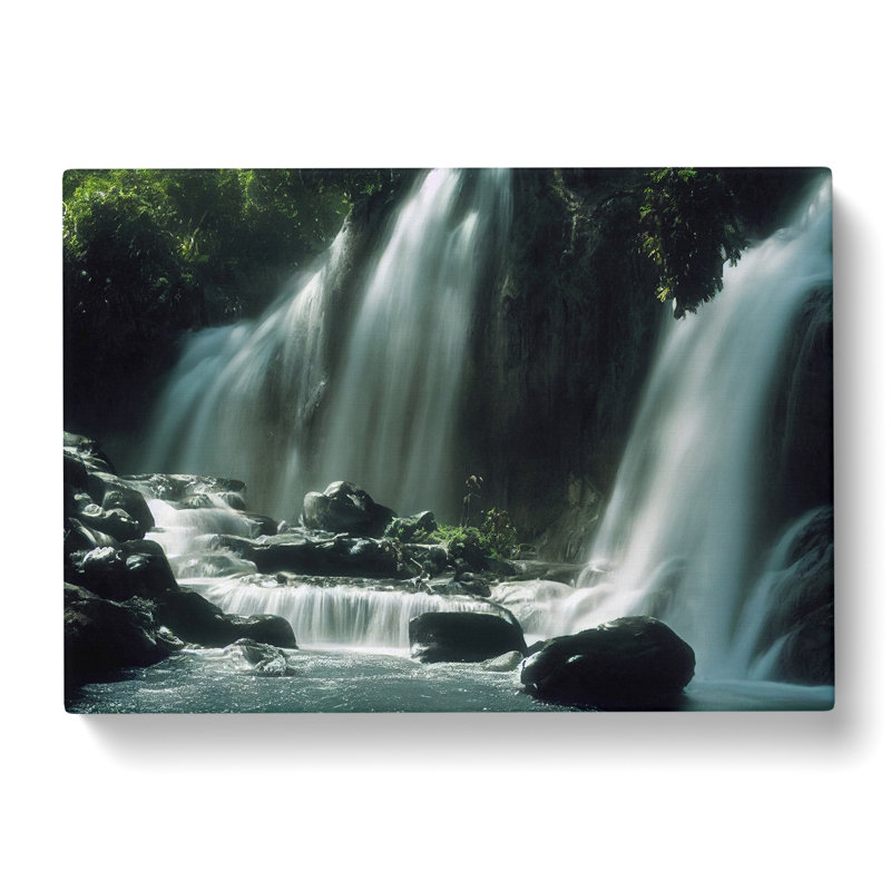 Striking Waterfall - Wrapped Canvas