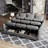 Corduroy Sleeper Sectional Modular Sectional Sofa With Storage Space-1720688495