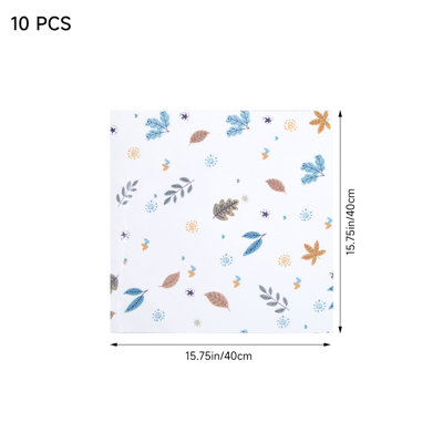 Thickened Floral Peel & Stick Wallpaper Waterproof Oil-Proof Fire-Retardant PVC Panels 10-Pack