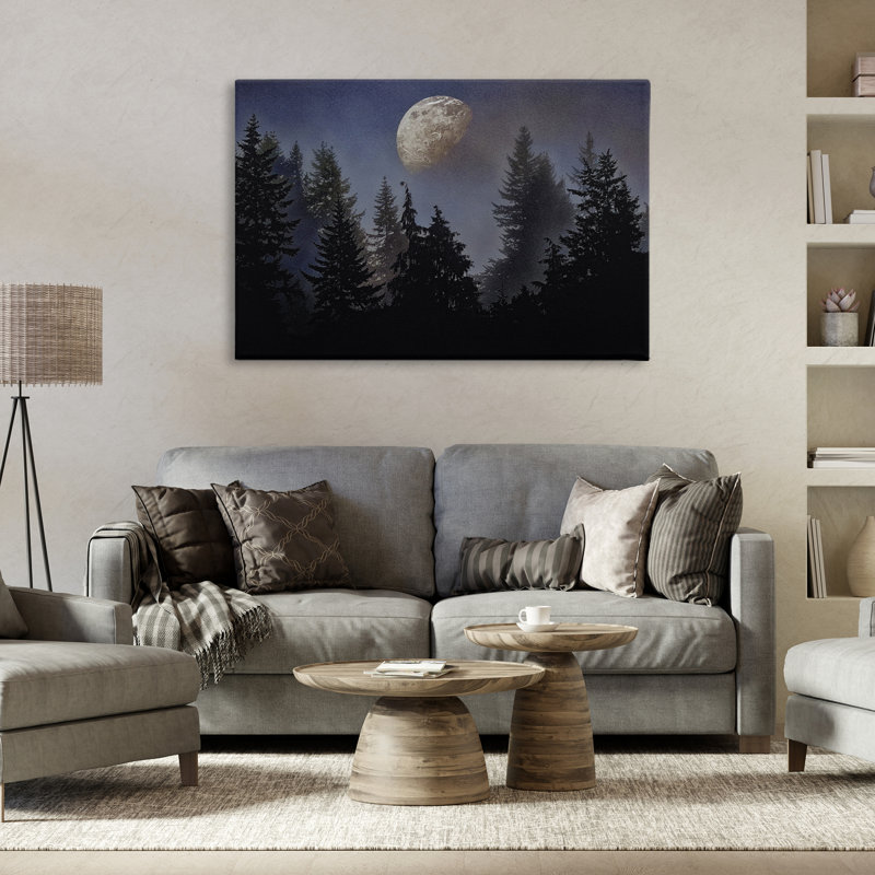 «Love And The Moon», toile par Sophie 6, H 24 po x l 36 po