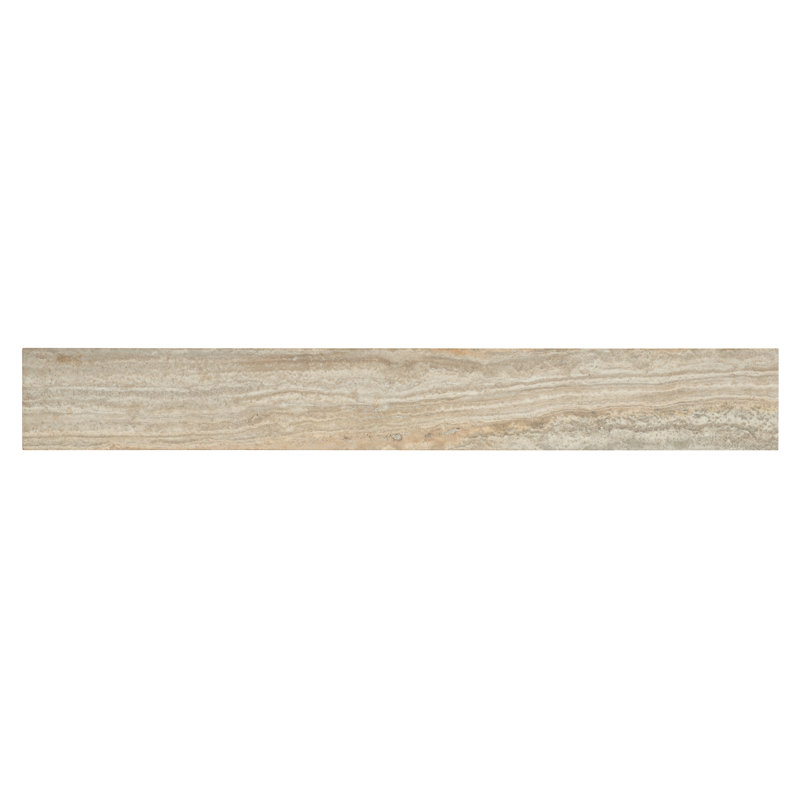Gray and Brown Stone Top Console Table with Storage