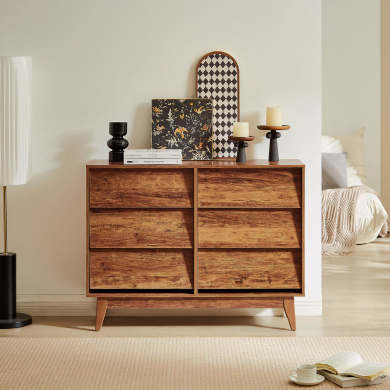 Siefert Accent Dresser, Brown, 30'' H x 39.38'' W x 13.4'' D