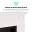 Klarstein 112cm W White Fireplace