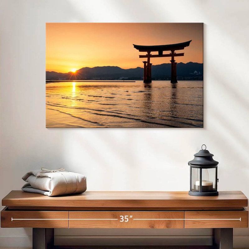 Keesha Miyajima Torii Sunset II, 16" H x 24" W