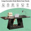 Grande table de bureau spacieuse, bureau pratique pour ordinateur
