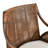 Woven Rattan Arm Design Upholstered Accent Chair