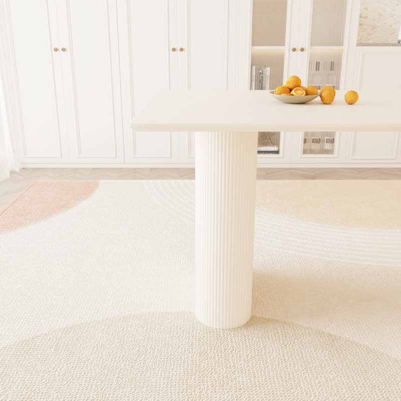 Ensemble de table de salle à manger moderne en MDF avec chaises ergonomiques pour la maison