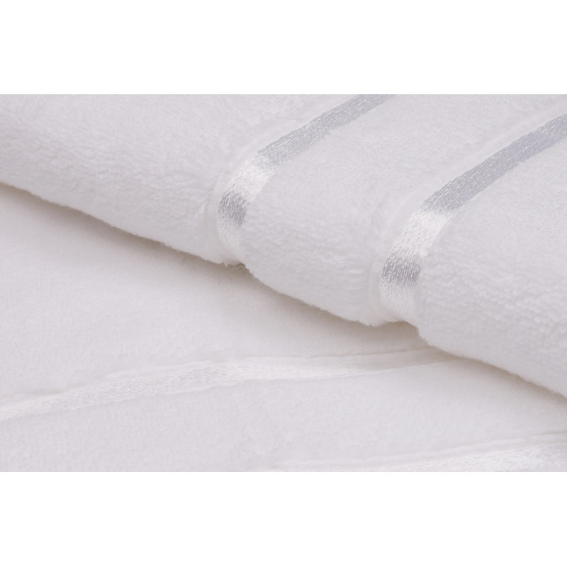 Benyard 2 Piece 100% Cotton Towel Set, White