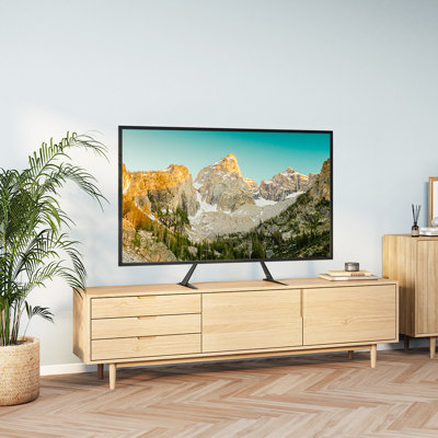 Acgam Tds-1 Adjustable Tabletop Tv Stand, Customizable Height, Scratch-free Surface Protection 