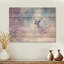 Cerf au clair de lune - Art mural moderne en bois sur bois de pin naturel-919549674