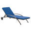 Chaise méridienne inclinable avec coussin Chagoya-517725223