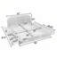 Structure de lit rembourrée avec tête de lit, rangement pour tiroir robuste sur roulettes, matelas non inclus-1717335108-1718265484
