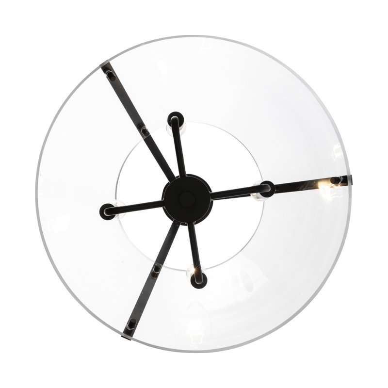 Waddells - Luminaire suspendu, Noir, H 12 po x l 20 po x P 20 po, 4