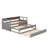 Twin XL Wood Daybed With 2 Trundles, Storage Cubbies, 1 Light For Free And USB-275313577