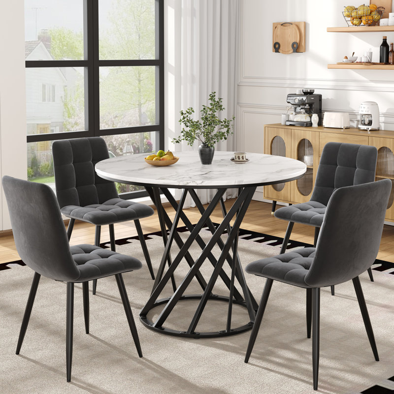 4 - Person Dining Set, Black