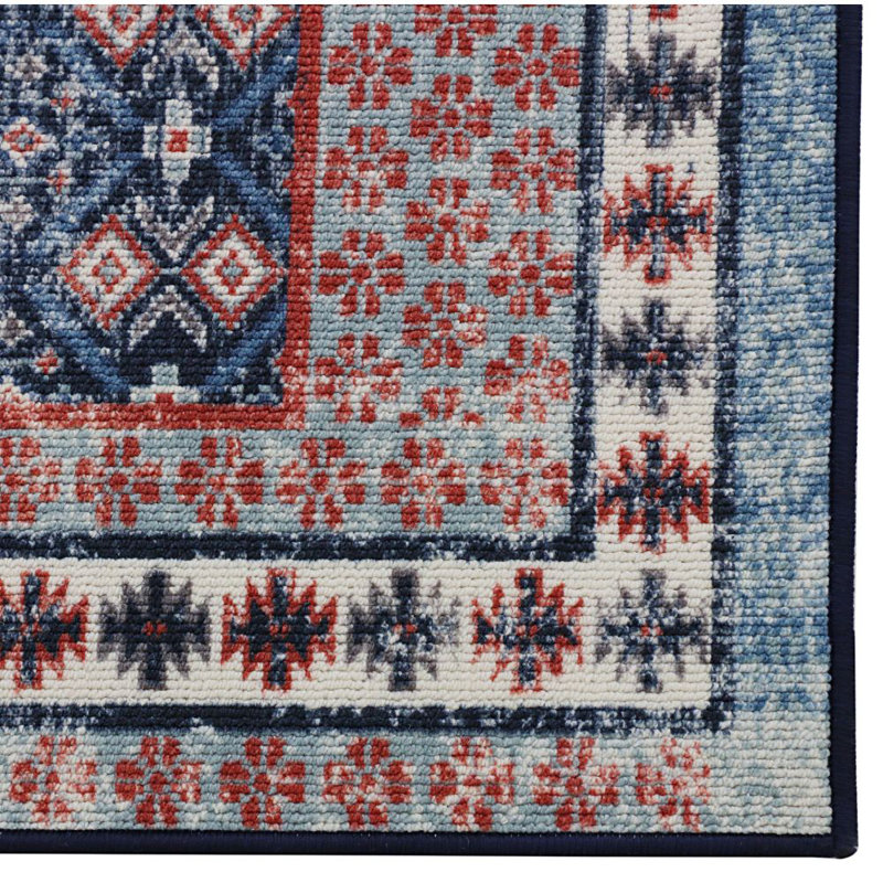 Tapis bleu forêt, Rectangle 5 pi x 7 pi