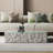 Expandable Storage Coffee Table With Transparent Glass.