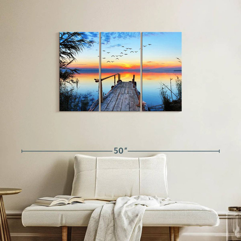 Dock sunset Aletra, H 24 po x l 38 po