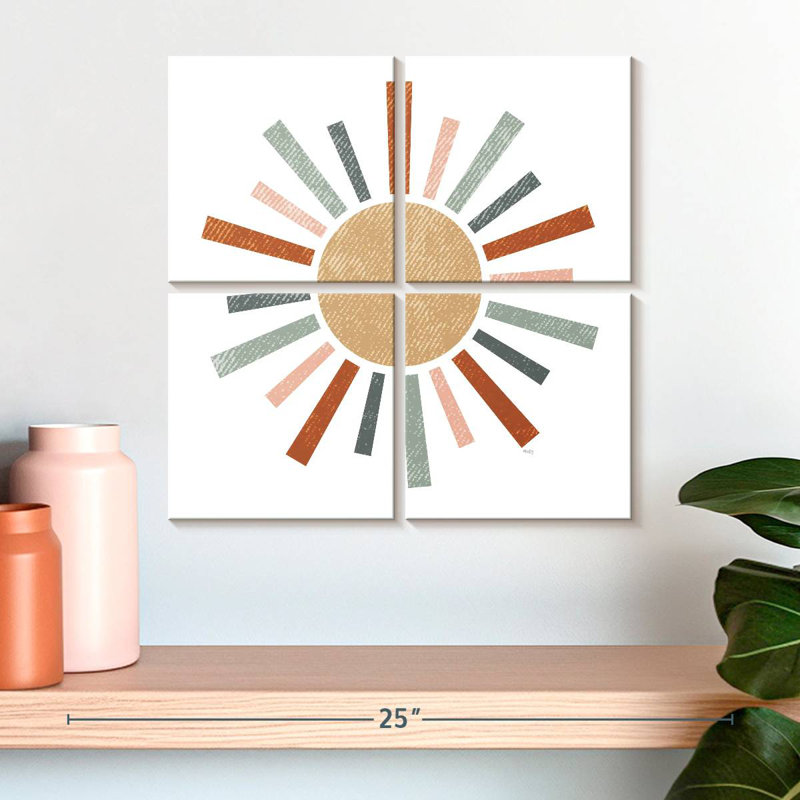 Oberle Rustic Rainbow Sun, 18" H x 18" W