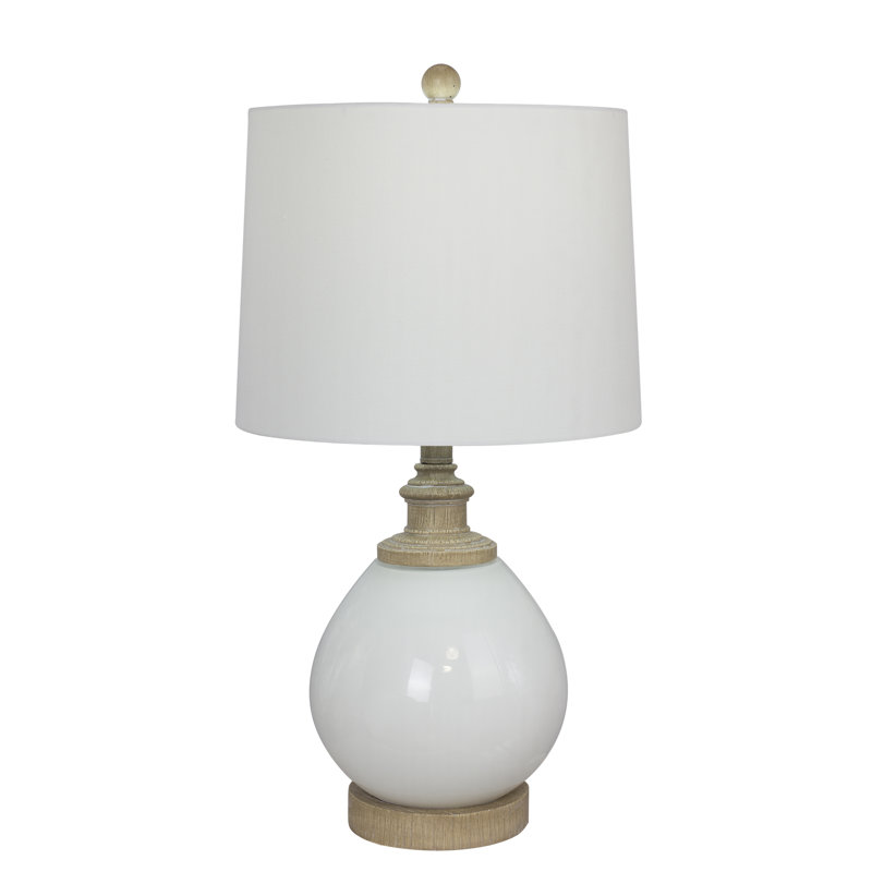 Lampe de table blanche 24,5" Barraza