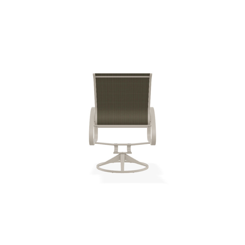 Aruba 1 Outdoor Dining Armchair, Textured Desert, Brown Sunbrella® Tweed