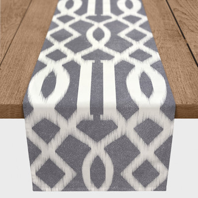 Adrita Rectangle Ikat Polyester Table Runner