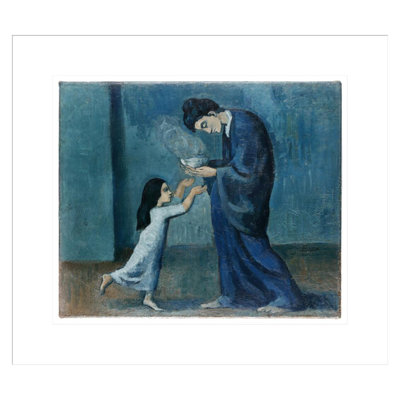 «By Pablo Picasso», estampe numérique encadrée