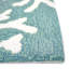 Tapis bleu / blanc en polyester touffeté à la main Alime-1371738041