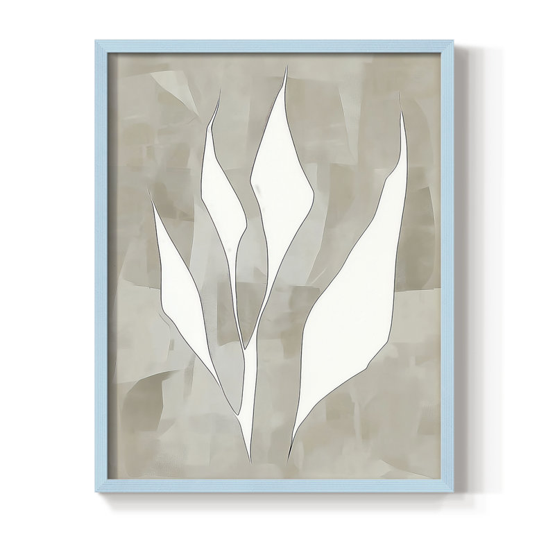«Abstract VI», reproduction encadrée prête à être accrochée, Bleu, H 10 po x l 8 po
