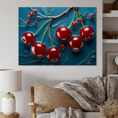 Red Cherry Tree Explosion 1 - Cherry Wall Art