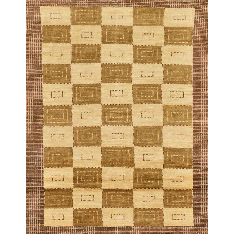 Wool Abstract Indoor Rug, Rectangle 8' x 10'