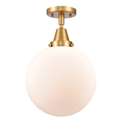 Alphonsa Glass Flush Mount