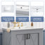 Meuble-lavabo moderne 30 po avec comptoir en céramique pour salle de bain-424711492