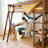Forbes Twin-Sized Loft Bed with Desk and Shelves-1943308167