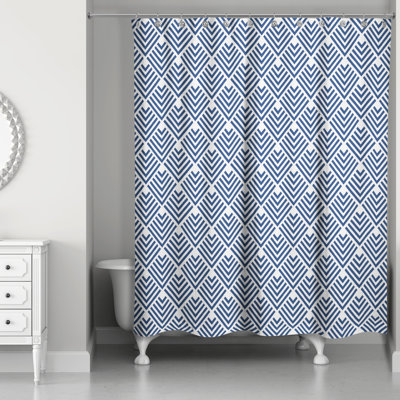 Tussilage Geometric Shower Curtain