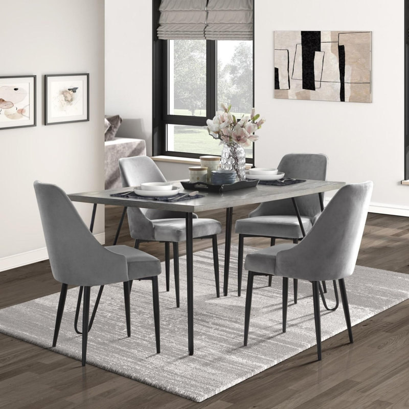 Ensemble de table et chaises d'appoint Modern, 5, Orange