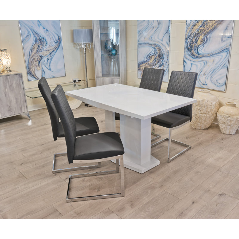 Camberley 4 - Person Butterfly Leaf Dining Set, Black