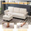 Agatina Upholstered L-Shaped Sectional with Ottoman Reversible-65865539