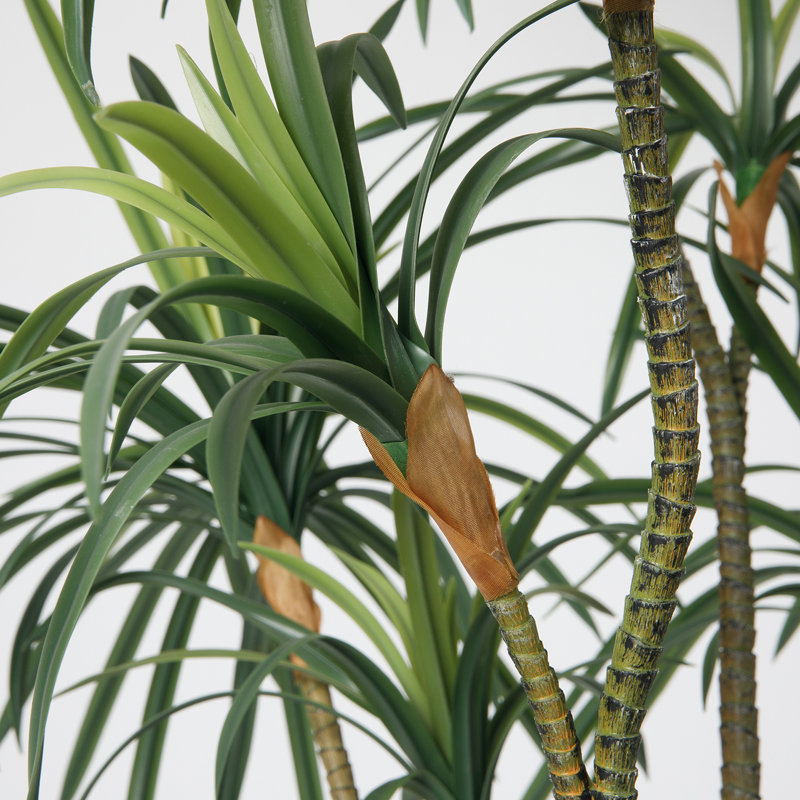 Arbre à fleurs artificiel 81,75 po dans un pot à fleurs blanc parfait pour une utilisation intérieure et extérieure