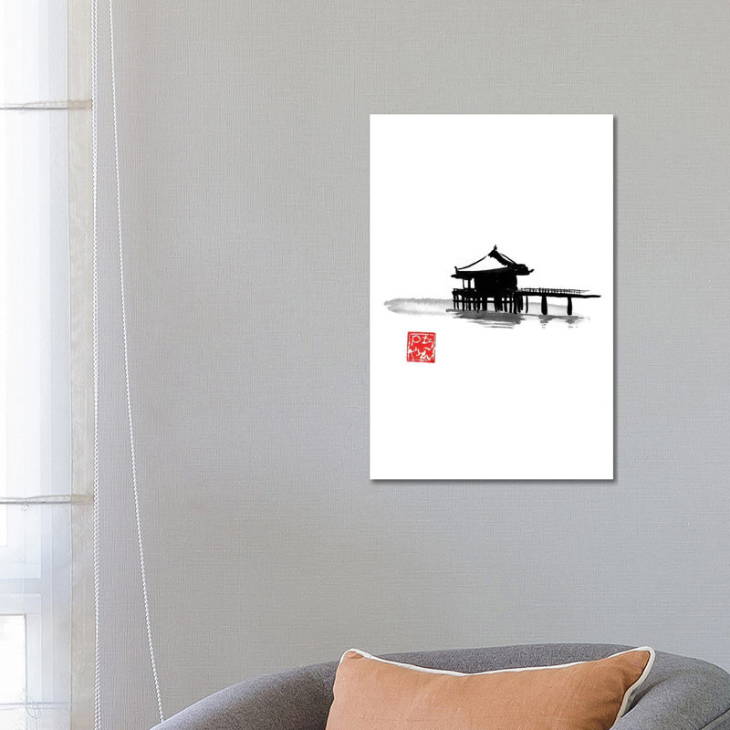 Bungalow by Péchane - Painting on Canvas, Wrapped Canvas, 66.04 cm H x 45.72 cm W x 1.91 cm D