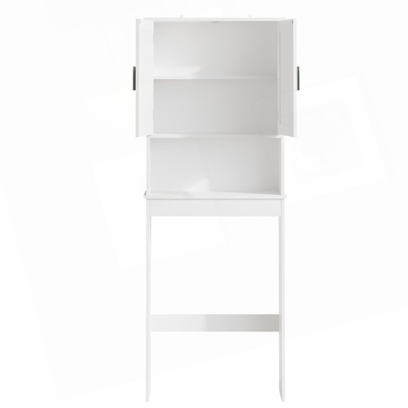 Armoire de rangement au-dessus de la toilette avec tablette réglable